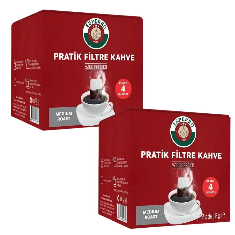 Pratik Öğütülmüş Filtre Kahve (MEDIUM ROAST) 2x